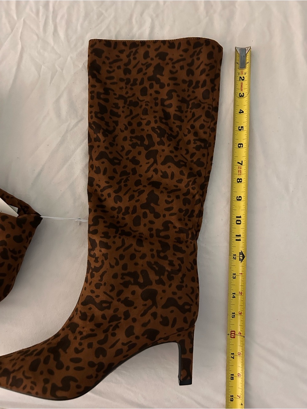 NWT! a new day Brown Leopard-Print Knee Boots - Picture 7 of 9